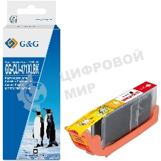 Картридж струйный G&G GG-CLI-471XLBK фото черный (10.8мл) для Canon TS5040/MG5740/MG6840/MG7740