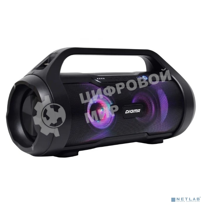 Колонка портатитвная Digma S-34 черный 25W 1.0 BT/USB 3000mAh (SP3425B)