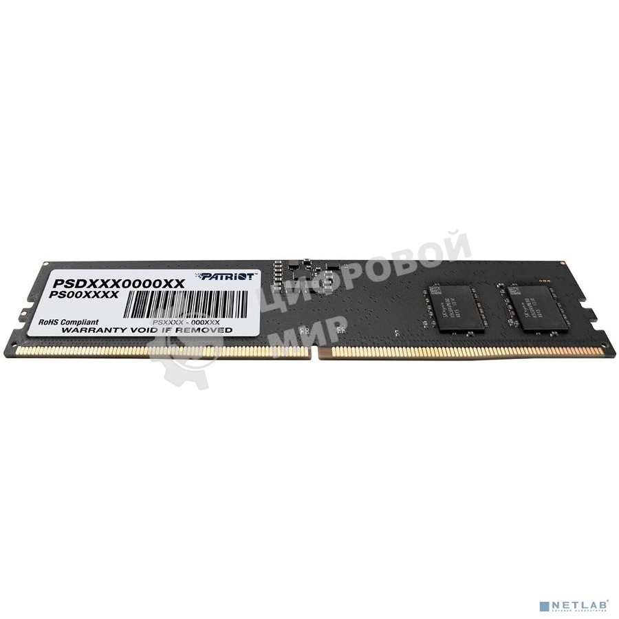 Оперативная память Patriot Signature, DDR5, 16GB (1x16 GB), 5600 MHz, CL46, DIMM