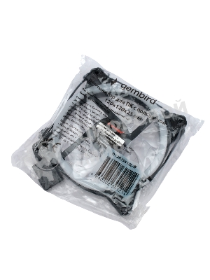 Вентилятор для корпуса Gembird черный, 120 мм, 1200 об/мин, 20.5 дБ, 3 pin