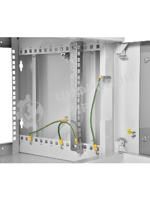 Шкаф коммутационный ЦМО (ШРН-6.500) напольный 6U 600x500 мм пер. дв. стекл 200 кг серый 470 мм 180 град.