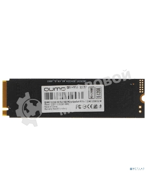 Накопитель SSD QUMO Novation, 512Gb, PCIe 3.0 x4, M.2 2280, NVMe, R/W 2500/1900