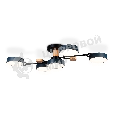 Светильник Ambrella light FL4835/5 BK черный 3000K-6400K 70W 830*400*160 (ПДУ ИК)