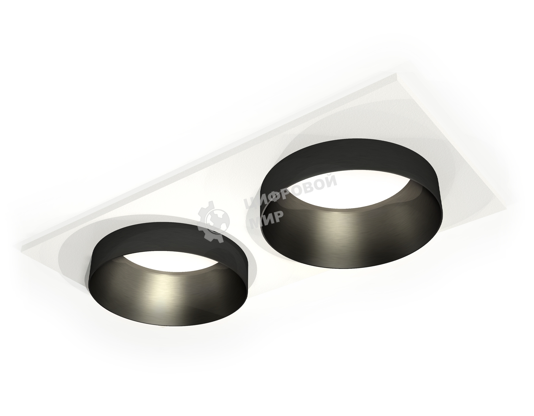 Комплект встраиваемого светильника Ambrella light XC6525021 SWH/PBK белый песок/черный полированный MR16 GU5.3 (C6525, N6131)