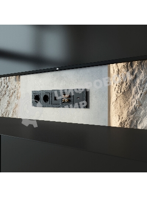 Рамка на 5 постов (черный) W0052408