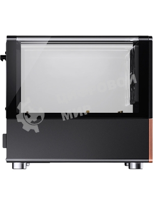 Корпус без блока питания JONSBO V12, Mini-Tower, TG, 2x120mm, 1xUSB-A 3.0 + 1xUSB-C 3.2, mATX, mITX Black