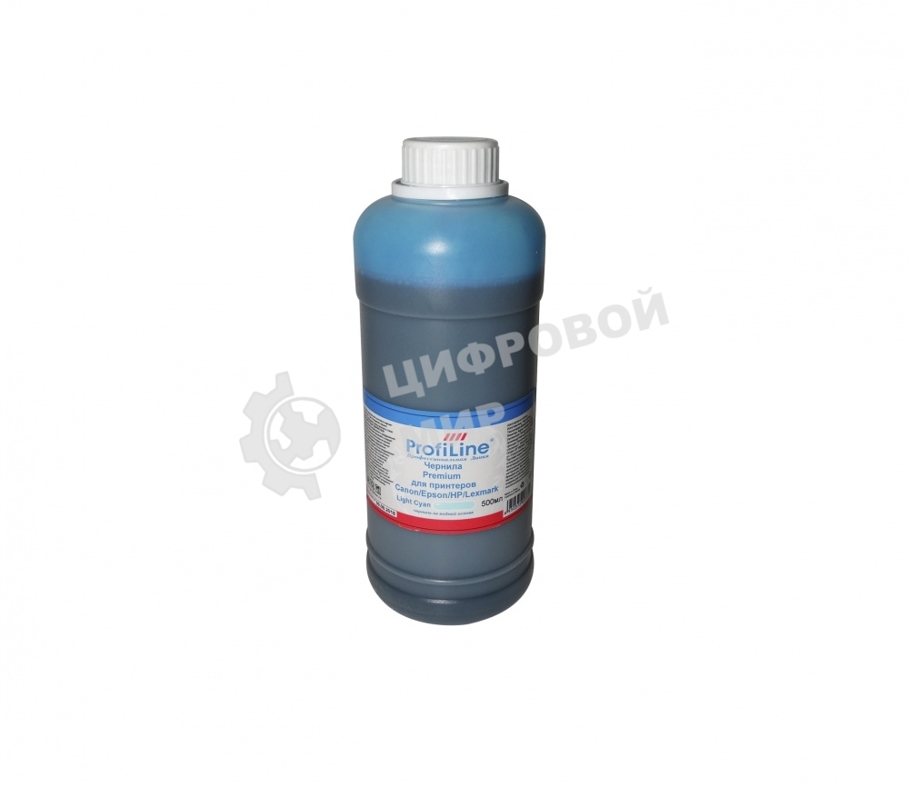 Чернила ProfiLine Premium для принтеров Canon/Epson/HP/Lexmark Light cyan 500 мл водн
