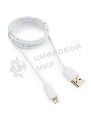 Кабель USB Гарнизон GCC-USB2-AP2-6-W AM/Lightning, для iPhone5/6/7, IPod, IPad, 1.8м, белый, пакет