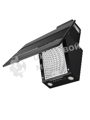 Вытяжка каминная Maunfeld Bridge 60 нержавеющая сталь/черное стекло, 60 см, 850 куб. м/ч, 51 дБ