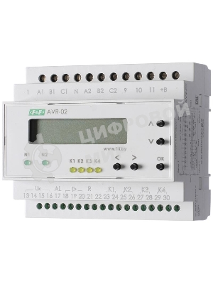 Устройство управления резервным питанием AVR-02 (3х400В+N; 5 перекл. х8А; IP20) F&F EA04.006.004