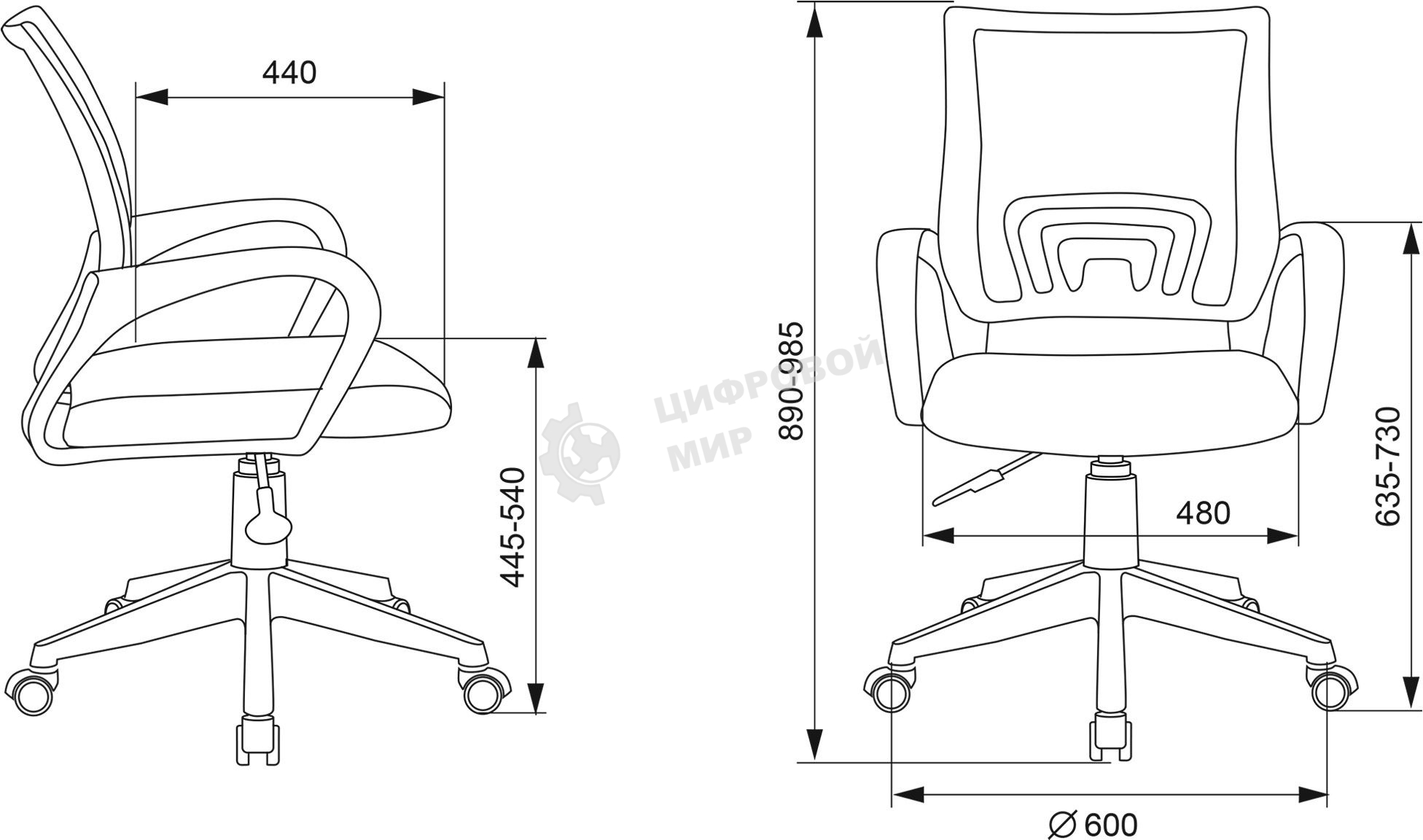 Кресло детское Бюрократ BuroKIDS 1 W Sticks 08 фиолетовый, крестов. пластик, пластик белый