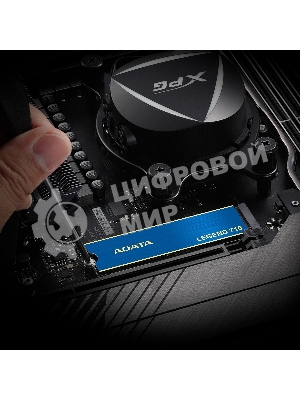 Накопитель SSD ADATA LEGEND 710, 512Gb, PCIe 3.0 x4, M.2 2280, NVMe, R/W 2400/1600, с радиатором