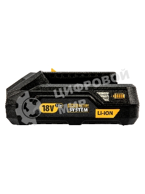 Батарея аккумуляторная Denzel B-18-2.0, Li-Ion, 18 В, 2,0 А·ч