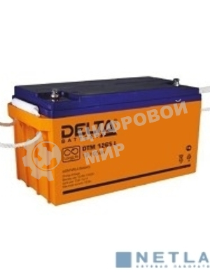 Батарея Delta DTM 1265 L (65 А\ч, 12В) свинцово- кислотный аккумулятор