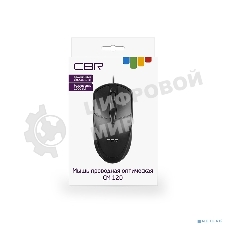 Мышь проводная CBR CM 120 черный, 1000 dpi, USB, кнопки - 3