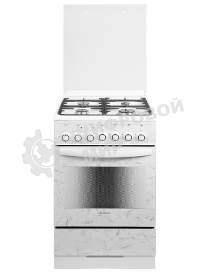 Плита комбинированная Gefest ПГЭ 5302-03 0052 белый, конфорок 4 шт, духовка 55 л, 50 см x 85 см x 58.5 см