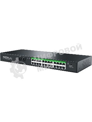 Коммутатор Netis 24PORT 10/1000M POE 2 SFP COMBO P124GC