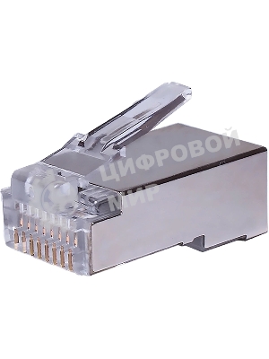 Коннектор Suprlan 10-0231-1, FTP cat.5e RJ45, 10 шт, прозрачный