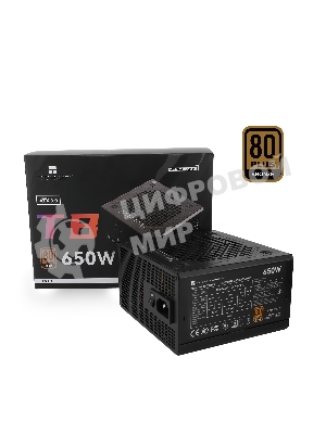 Блок питания Thermalright TR-TB650S 650W 80 PLUS Bronze, (ATX, 3, Non-modular, 1x24(20+4)pin 550мм, 1xCPU*2 8(4+4)pin 600+150мм, 1xPCIe*2 8(6+2)pin 500+150мм, 1xSATA*3+MOLEX4pin*1 400+150+150+150мм, 1xSATA*2+MOLEX4pin*2 400+150+150+150мм, Active, 120x120мм, 150x140x86мм, APFC, )