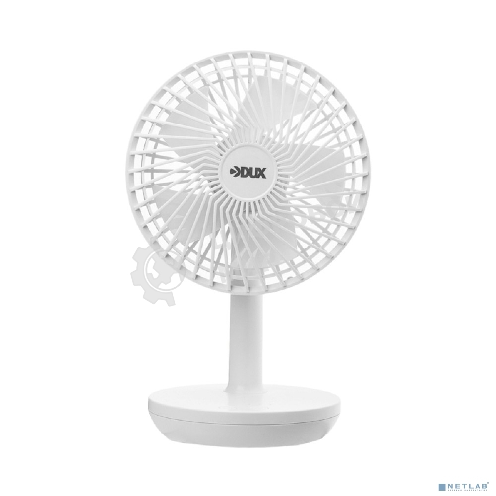 Вентилятор настольный DUX 60-0214 USB, белый, 6 Вт