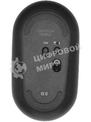 Мышь беспроводная Logitech Pebble M350 графитовый, 1000 dpi, радиоканал, Bluetooth, USB, кнопки - 3