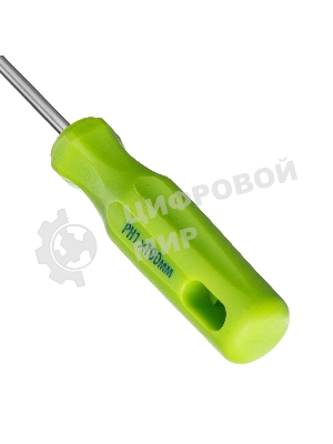 Отвертка, PH1x100 мм, CrV, пластиковая рукоятка// Сибртех