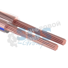 Кабель акустический Rexant 2х0,75 м м², прозрачный BLUELINE, мини-бухта 5 м