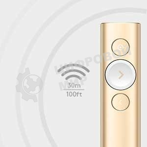 Презентер беспроводной Logitech Spotlight золотистый, радиоканал, USB, кнопки - 3