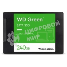 Накопитель SSD WD Green WDS240G3G0A, 240Gb, SATA III, 2.5