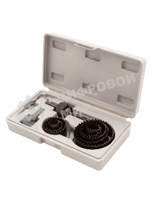 Набор кольцевых пил Matrix по дереву, 19-64 мм 11 предм