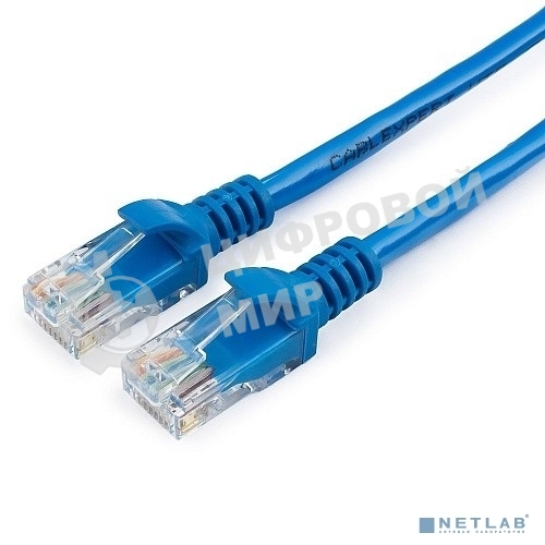 Патч-корд UTP Cablexpert PP12-30M/B cat.5e, 30м, литой, многожильный, синий