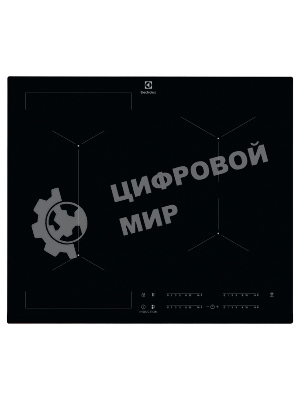 Индукционная варочная панель Electrolux на 4 конфорки, cтеклокерамика, мощность: 7200 Вт, независимая установка, слайдерное управление,размеры (ШхГ): 59x52 см