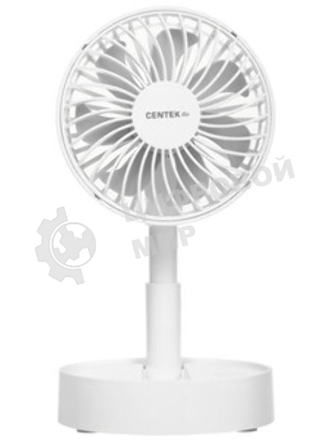 Вентилятор Centek CT-5044 белый, настольный, 4 Вт, 3 скорости, 10 см