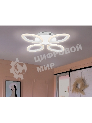 Потолочный светодиодный светильник FA4485/4 WH белый 4200K/3000K+6400K/6400K+3000K 34W 430*430*80 (ПДУ ИК)