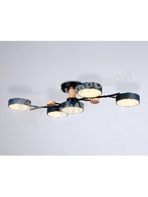 Светильник Ambrella light FL4835/5 BK черный 3000K-6400K 70W 830*400*160 (ПДУ ИК)