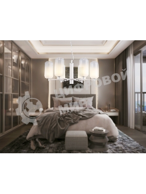 Подвесной светодиодный светильник Ambrella light LH11107/6 WH/FR белый/белый матовый 24W 3000K D630*280