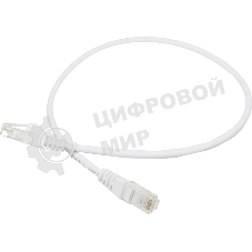 Патч-корд LANMASTER UTP LAN-PC45/U5E-0.5-WH вилка RJ-45-вилка RJ-45 cat.5е 0.5м белый LSZH (уп.:1шт)