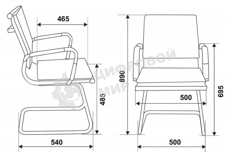 Кресло компьютерное Бюрократ CH-993-Low-V/Ivory слоновая кость, низкая спинка, искусственная кожа