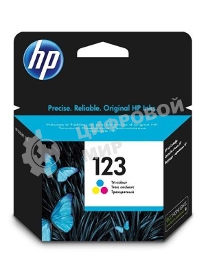 Картридж струйный HP 123 F6V16AE многоцветный, 100 стр., для HP DJ 2130