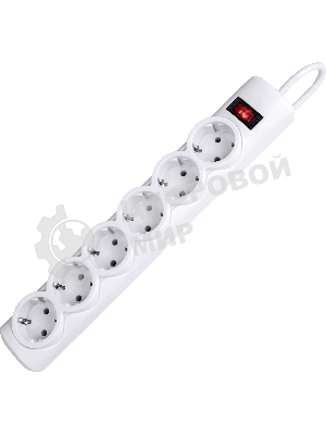 Сетевой фильтр Defender DFS 155 5.0 m, 6 розеток, белый