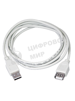 Кабель USB Rexant (шт. USB A - гн. USB A) 5 м, серый