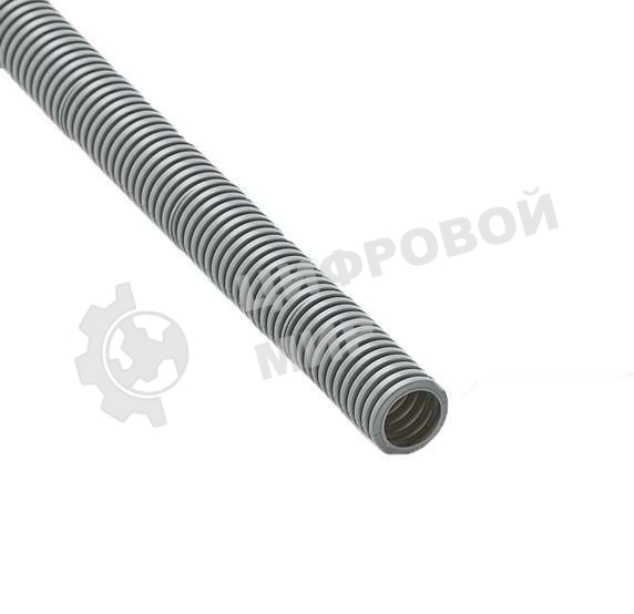 Труба гофрированная ПВХ d20 мм с зондом сер. (100 м) Рувинил 12001(100)
