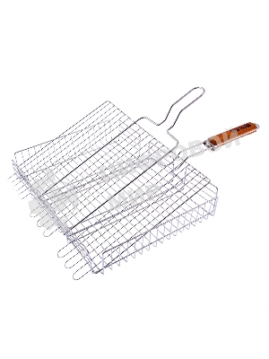 Решетка гриль Camping Palisad 315х410х70 мм объемная хромир.