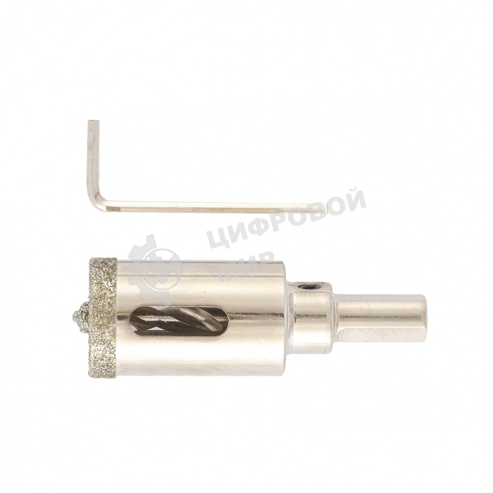 Сверло алмазное Matrix по керамограниту, 22x67 мм, 3-гранный хвостовик