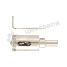 Сверло алмазное Matrix по керамограниту, 22x67 мм, 3-гранный хвостовик