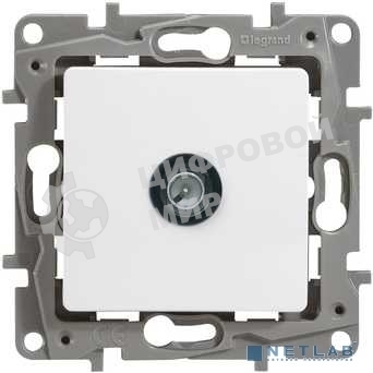 Розетка телевизионная проходная, 15дБ, бел. ETIKA