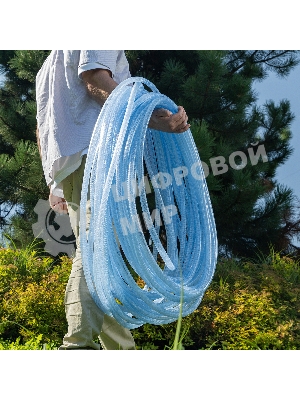 Шланг поливочный Palisad прозрачный армированный 3-х слойный, 1/2