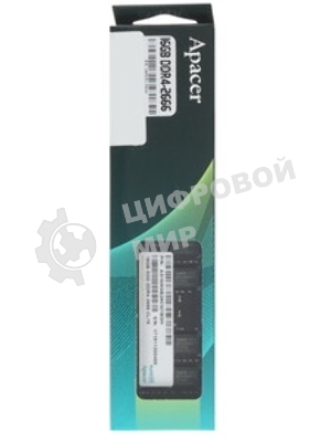 Оперативная память Apacer, DDR4, 16GB (1x16GB), 2666MHz, CL19, DIMM
