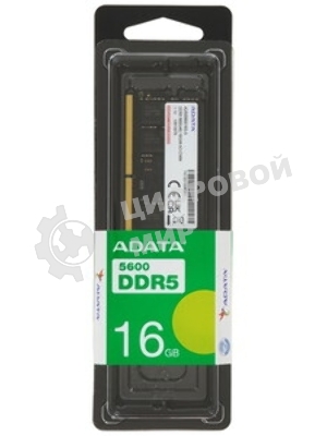 Оперативная память ADATA Premier, DDR5, 16GB (1x16GB), 5600 MHz, CL46, без радиатора, черный, SO-DIMM