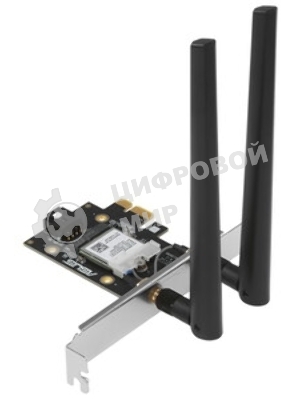 Сетевой адаптер ASUS PCE-BE6500 WiFi 7 Bluetooth 5.4 2882+2882+688Mbps 6GHz/5GHz/2.4GHz 